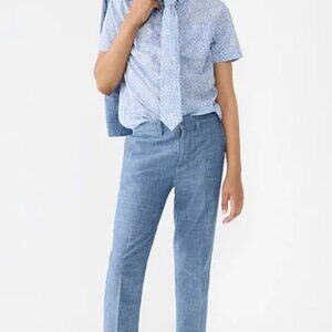 CREWCUTS 12 Slim Ludlow Suit Pant in Chambray Blue